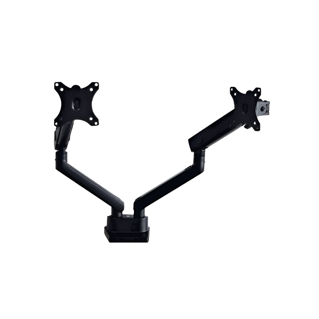 Dual Spring-Assisted Monitor Arm – Adjustable Gas Spring Desk Mount for 13"–32" Screens