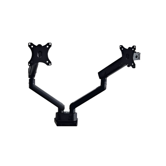 Dual Spring-Assisted Monitor Arm – Adjustable Gas Spring Desk Mount for 13"–32" Screens